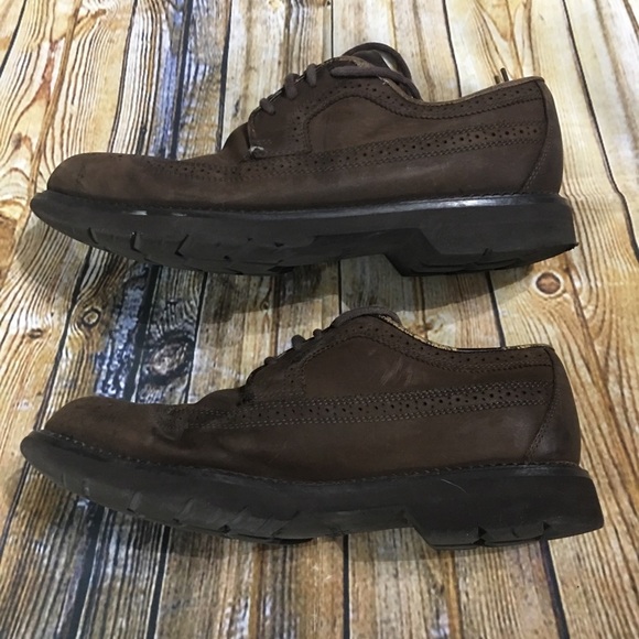 Rockport M5679 Brown Leather Oxfords Size 8M - Picture 4 of 7